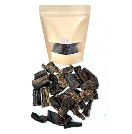 100% Natural Beef Liver Stripes Jerky Air Dried Dog-Puppy SOFTER VERSION (300g)