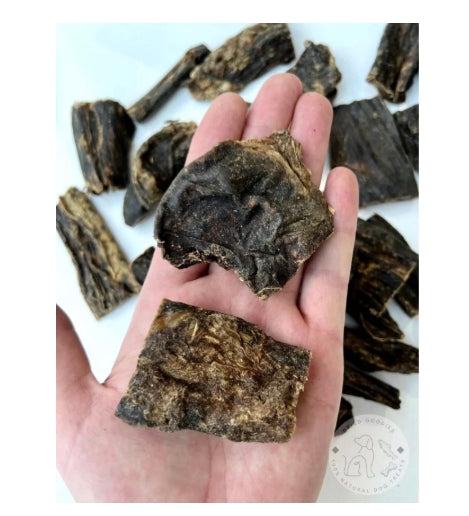 100% Natural Beef Liver Stripes Jerky Air Dried Dog-Puppy SOFTER VERSION (300g)