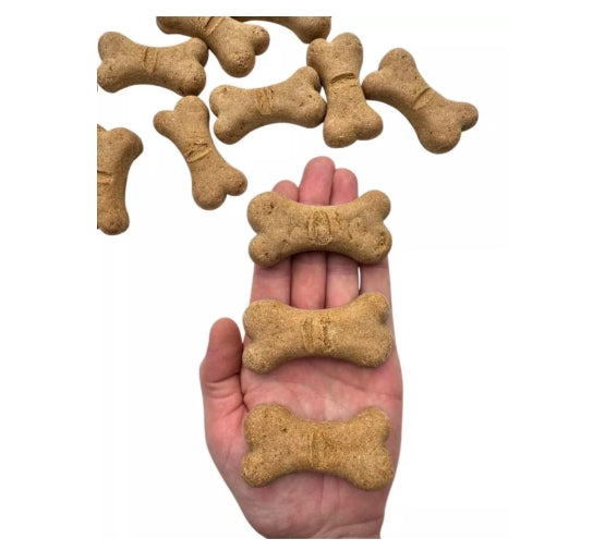 Premium Grain-Free Banana & Peanut Butter Biscuits – Large Dog Treats (300g, 15 Pack)