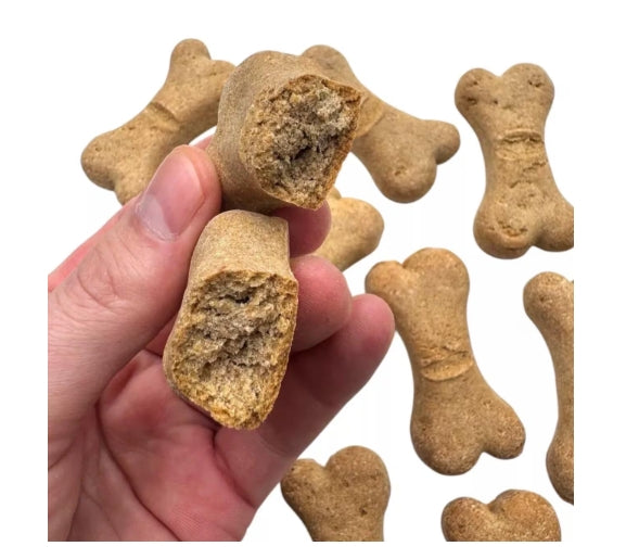 Premium Grain-Free Banana & Peanut Butter Biscuits – Large Dog Treats (300g, 15 Pack)