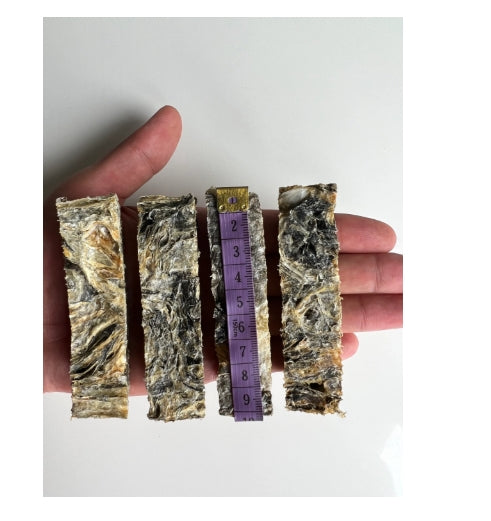 100% Organic Air-Dried Icelandic Cod Skin Fingers – Premium Dog Treat (500g Pack)