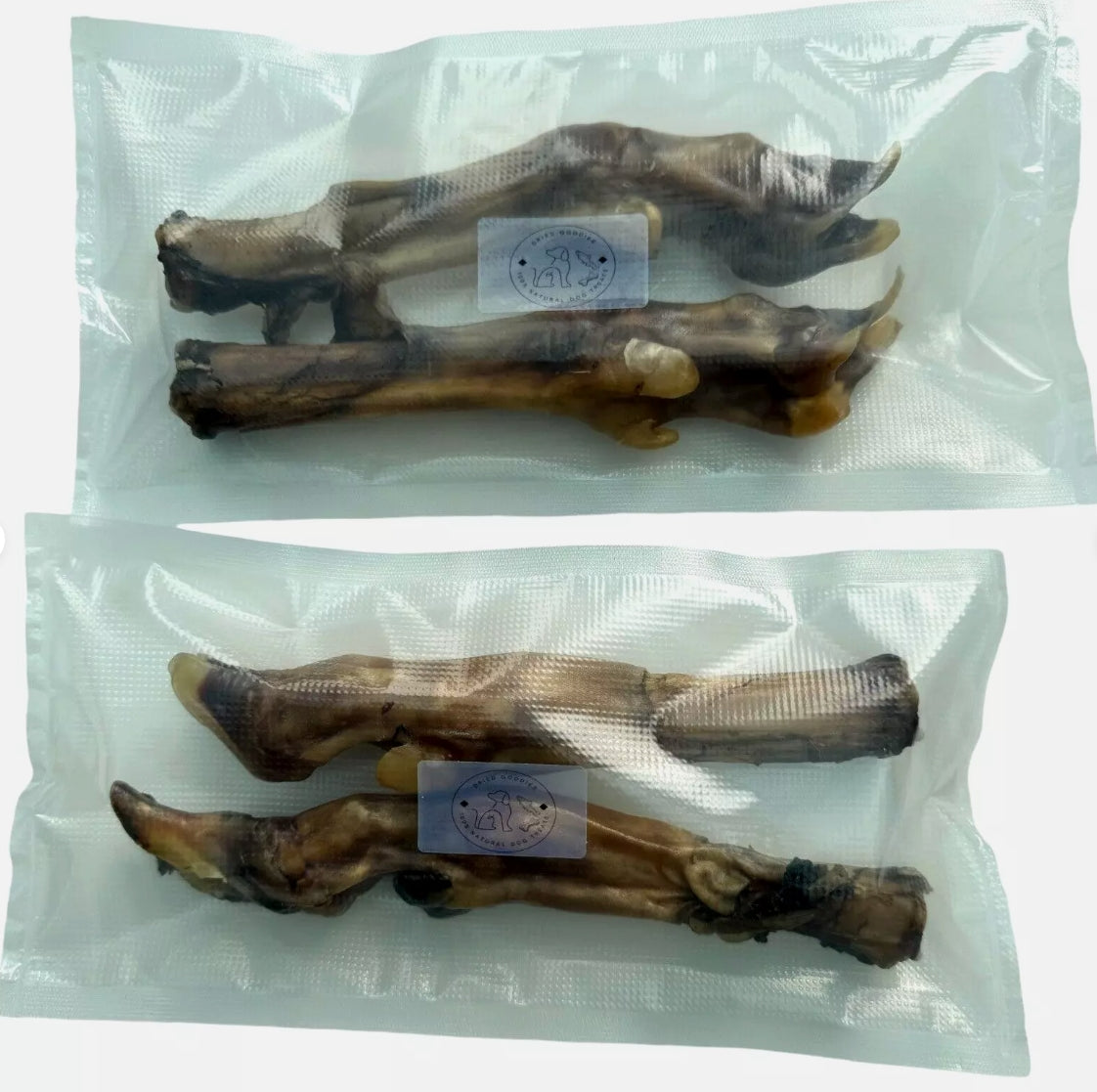 100% Natural Air-Dried Bold Lamb Feet & Leg Bone – Long-Lasting Organic Dog Chew