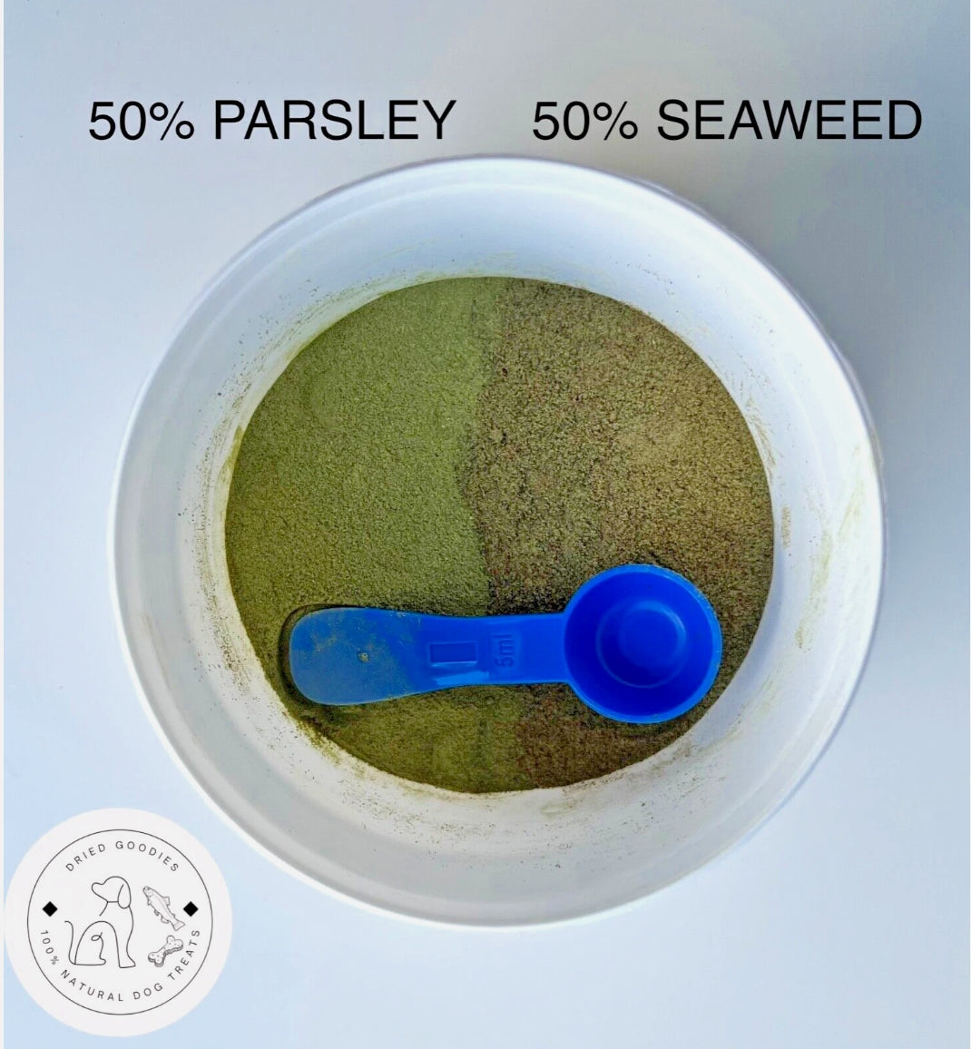 Organic Icelandic Seaweed & Parsley Mix – Natural Dog Supplement for Health & Well-Being